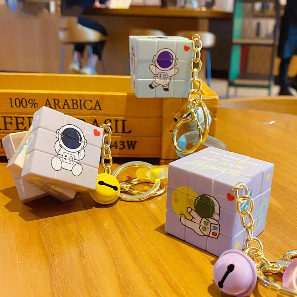 

3 x 3 Mini Cube Cute 3 x 3 Mini Cube Backpack Pendant Compact Key Ring Fine Workmanship for Girls