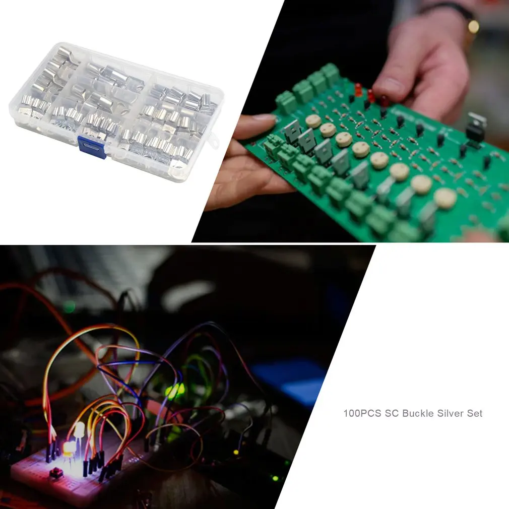 100 шт. SC Луженая медь наконечник кольцо провода разъемы для батареи голый кабель