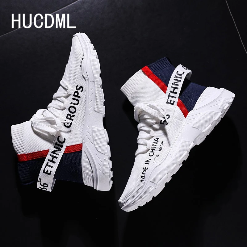 

HUCDML NEW Uniesx Men and Women Couples Streetwear Shoes High Top Sock Sneakers Light Comfortable Support Dropshipping