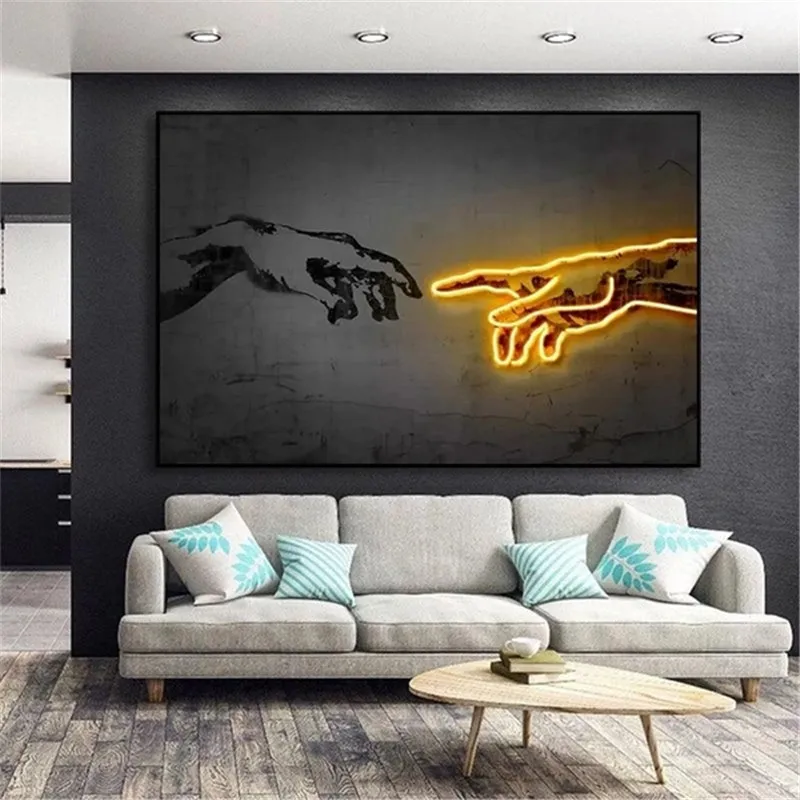 Настенное художественное полотно домашний декор картина из Адама HD печать