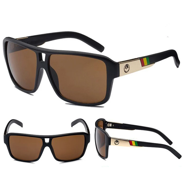Brand Design Classic Square Dragon Sunglasses For Women Men Fashion Retro Unisex Summer Outdoor Sports UV400 Sun Glasses Eyewear