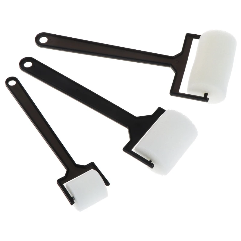 

3Pcs White Sponge Paint Brushes Children Graffiti Roller Stamp Kids Painting Toy