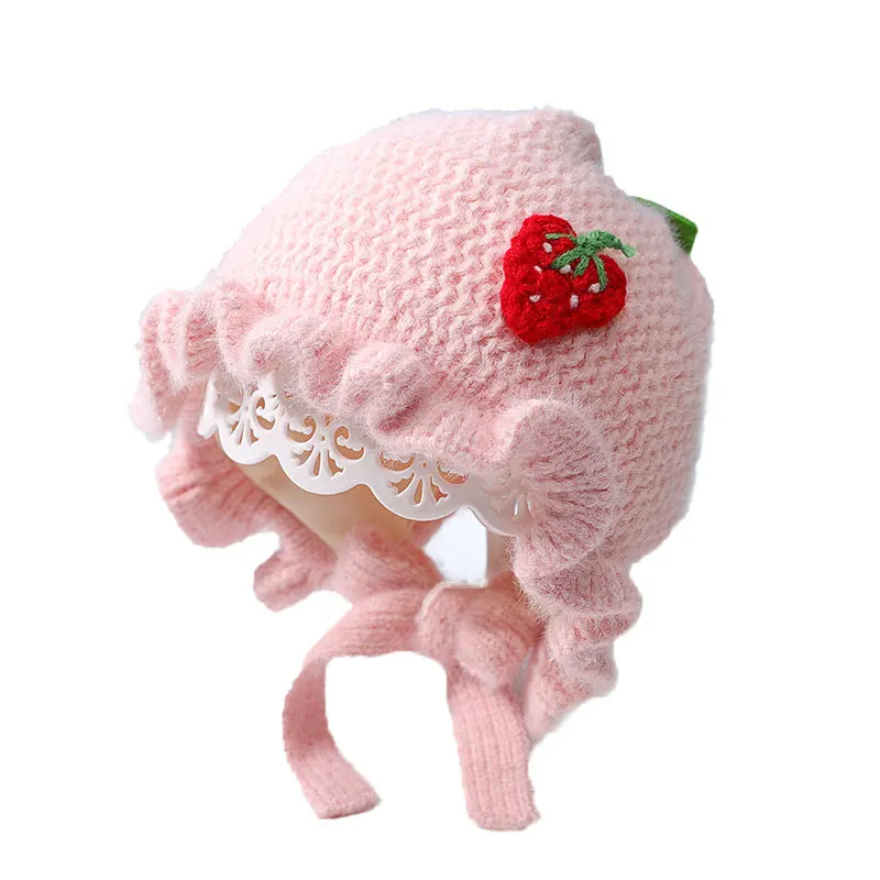 

New children's autumn and winter warm hat windproof for the baby's lovely hat with good quality baby ear protection Royal hat
