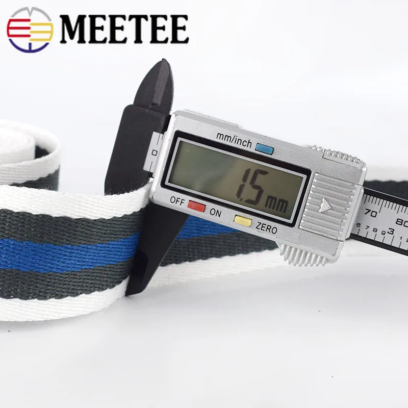 Meetee Полиэстеровые ленты в полоску для рюкзака сумки ремешки Аксессуары