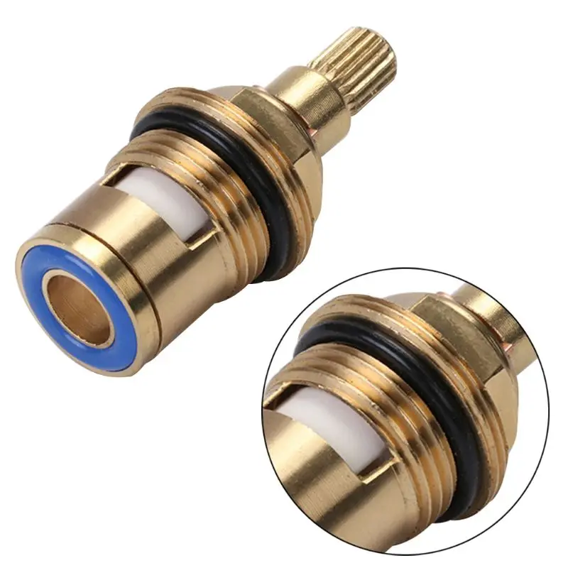 

Brass Ceramic Tap Valve Faucet Cartridge Bathroom Hot Cold Water Mixer Valve N0HB