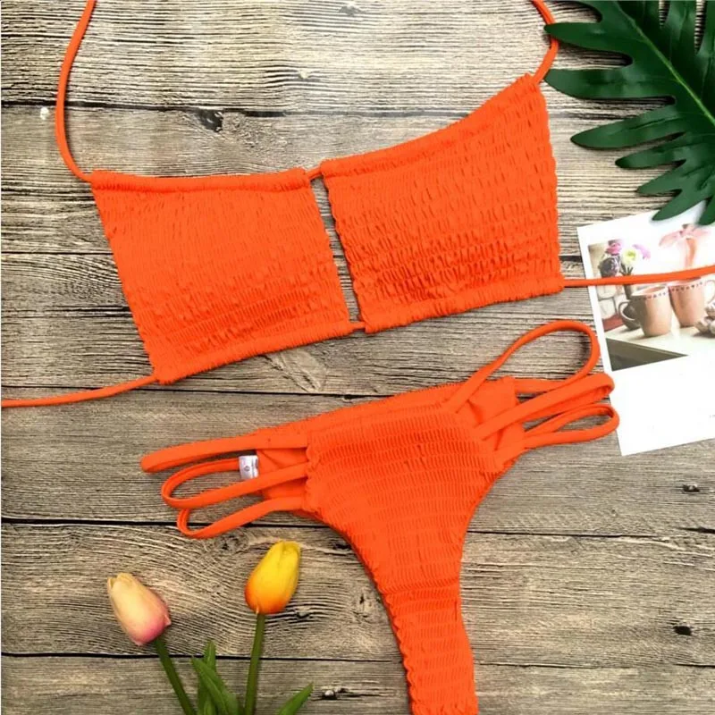 Женский купальник бикини с высокой талией | Женская одежда