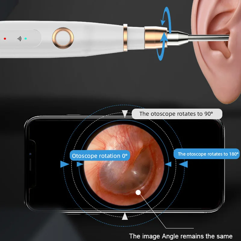 3,9 мм беспроводной ушной эндоскоп 1.0MP HD цифровой ушной отоскоп Инспекционная камера 6 светодиодный светильник для iPhone Android, iPad, IOS