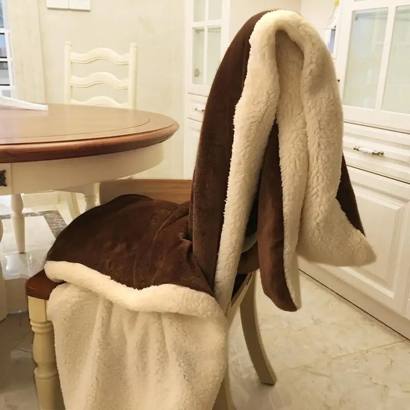 

50 зимнее шерстяное одеяло Ferret кашемировое одеяло теплое одеяло s флисовое плед супер теплое мягкое одеяло на диван-кровать