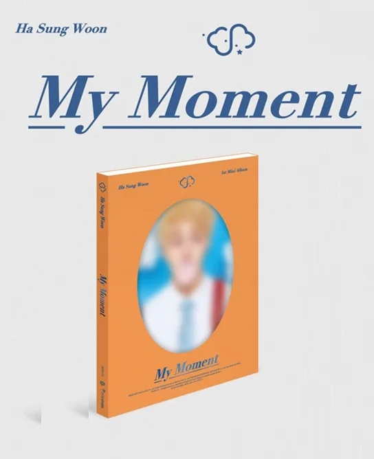 [MYKPOP] ~ 100% Официальный оригинал WANNA ON Ha Sung Woon SOLO Mini #1: My Moment CD коллекция фанатов KPOP