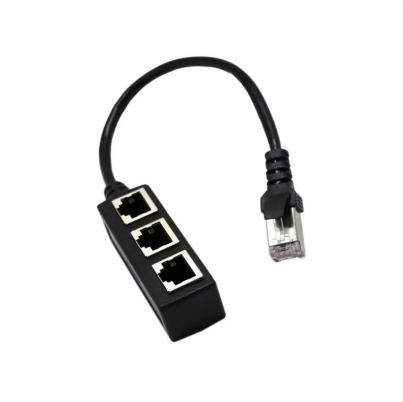 RJ45 a point three Ethernet Network 1 Male To 3 Female Connector Splitter Adapter for cable pc computer Cable | Компьютеры и офис