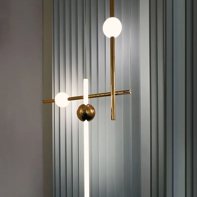 

Europe Design Plate Gold Metal Led Pendant Lights Dining Room Lustre Led Hanging Lamp Minimalism Straight Suspend Lamp Fixtures