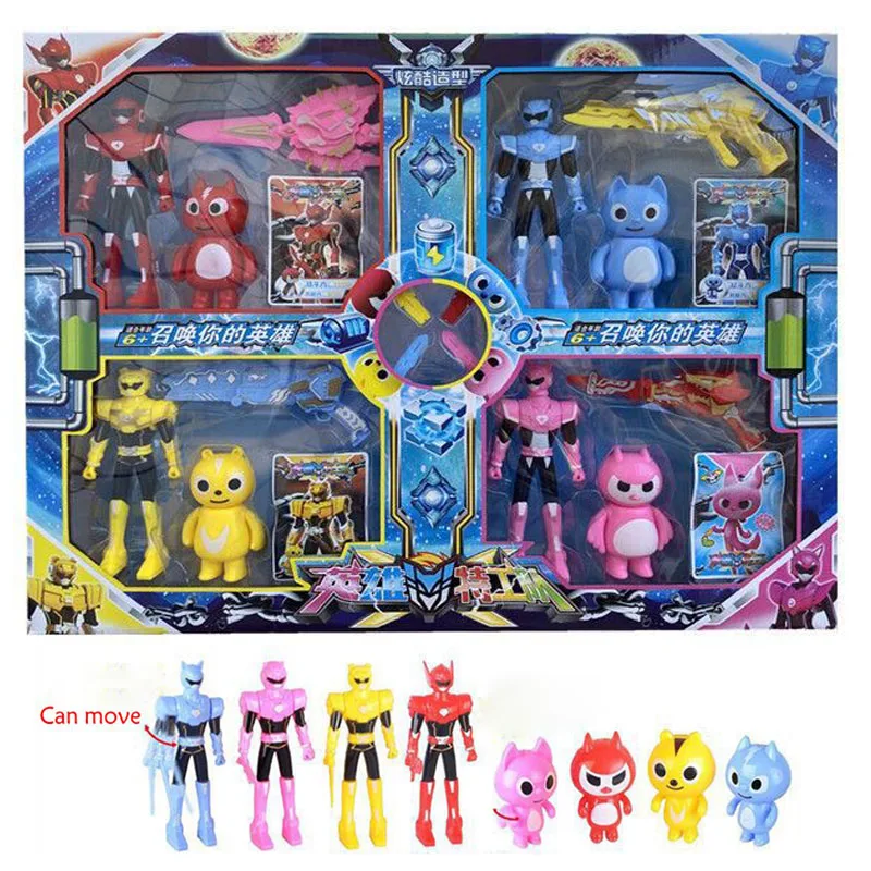 

8~12pcs/set MiniForce X Volt Transformation Toys Mini Agent Action Figure Plastics Toy Christmas Gift