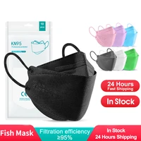 10 100 pcs disposable face mask industrial 4ply ear loop reusable mouth cover fashion fabric 3d fish masks cover mascarilla new