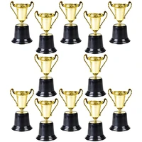 kids plastic golden award trophy pack of 12 5 inch gold cup trophies for children party favors reward prizes