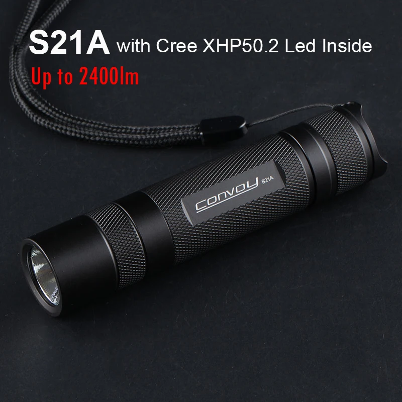 Конвой S21A Cree XHP50.2 светодиодная вспышка светильник фонарь тактический 21700 Linterna
