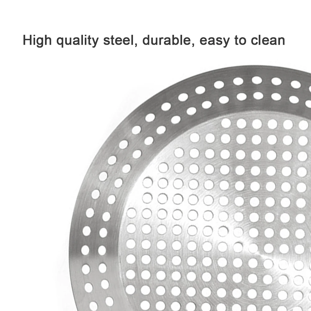 Draining Tray Round Oil Hole Pan Detachable Handle Cooling Dish Cooking Plate suitable for BBQ chicken wing | Дом и сад