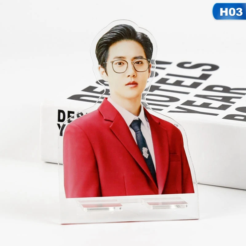 K-pop Star EXO baekhyun SEHUN CHANYEOL SUHO акриловая подставка для фигурок коллекция подарочный канцелярский набор