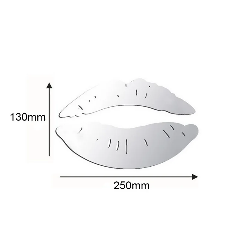 Горячие 3D зеркало губ Макияж наклейки на стену креативный арт обои наклейка