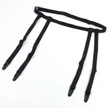 1 Piece Hot Sale Sexy Women Lady Adjustable Black Suspender Waist Garter Belt For Stockings Clubwear Lingerie Garters