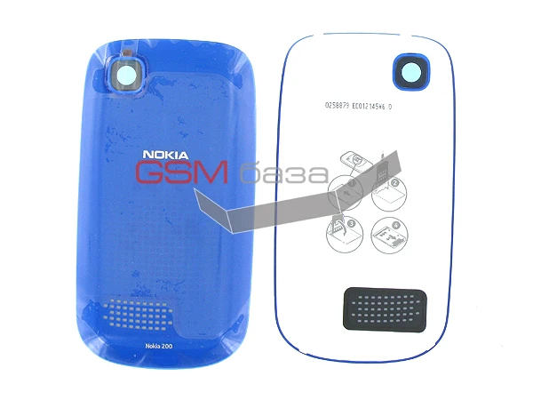 For Nokia 200 Asha-cover battery (color: blue) original |