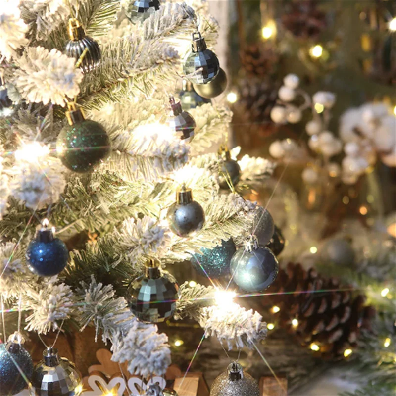 

2022 New Year Christmas Tree Pendant 3cm Christmas Balls 64pcs/box Navidad Christmas Decoration Christmas Gift Kids New Year