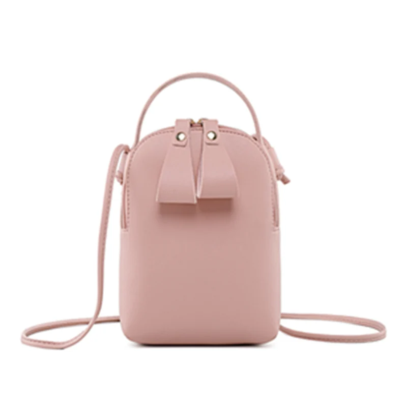 Мини сумки карамельных цветов через плечо для женщин Дамский кошелек