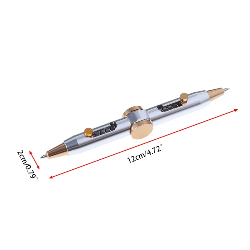 

NEW Novelty Fidget Spinner Metal Pen Anti Stress Pen Toys Ballpoint Pen Kids Student