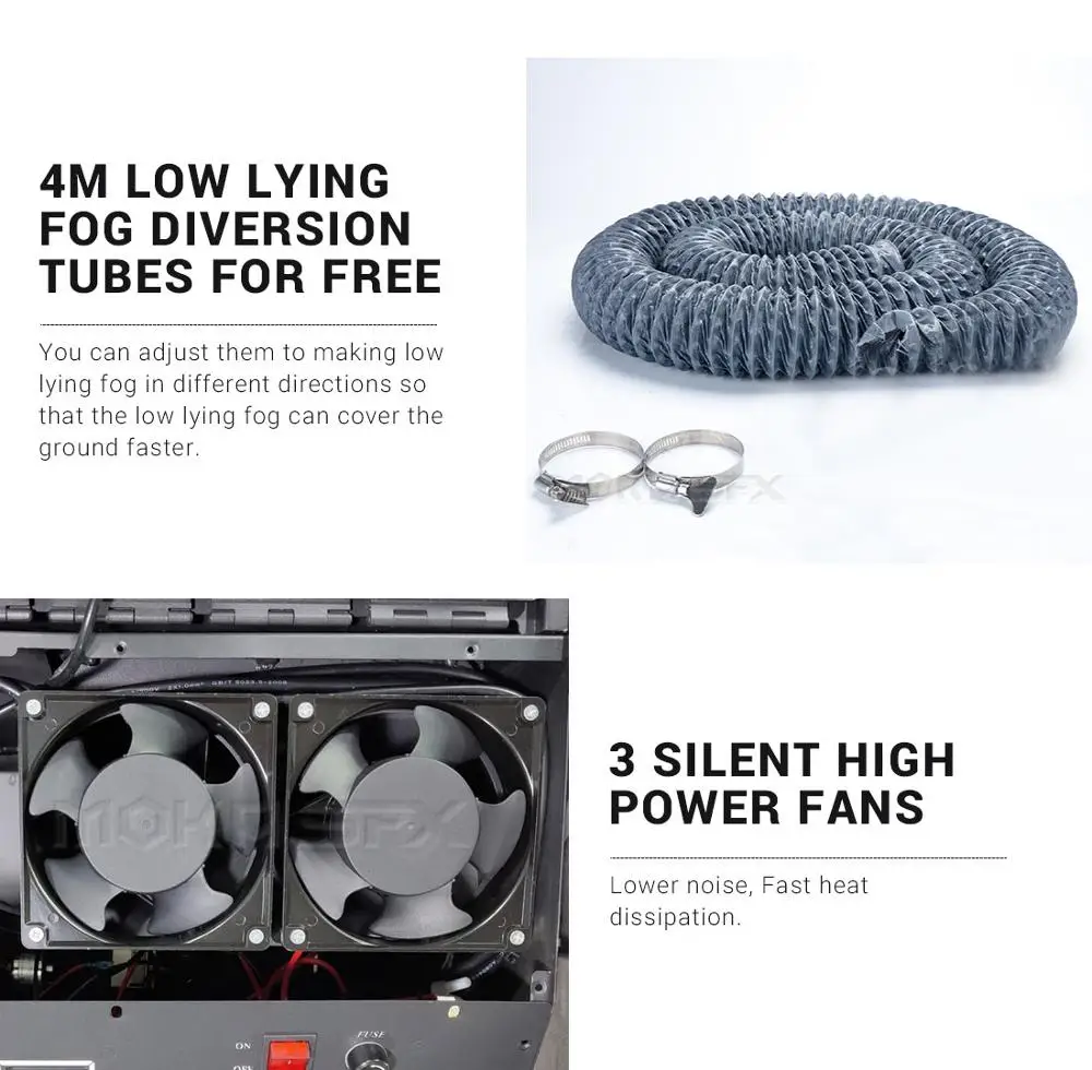 3000 Вт Плюс водяная база туман низкий машина 2 больших резервуара сценический