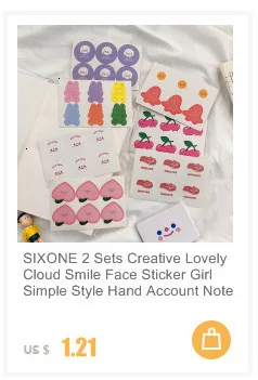 SIXONE 1 шт., наклейка с арахисовыми собаками, японская Милая наклейка, дневник, блокнот, декоративные советы, милые канцелярские наклейки s