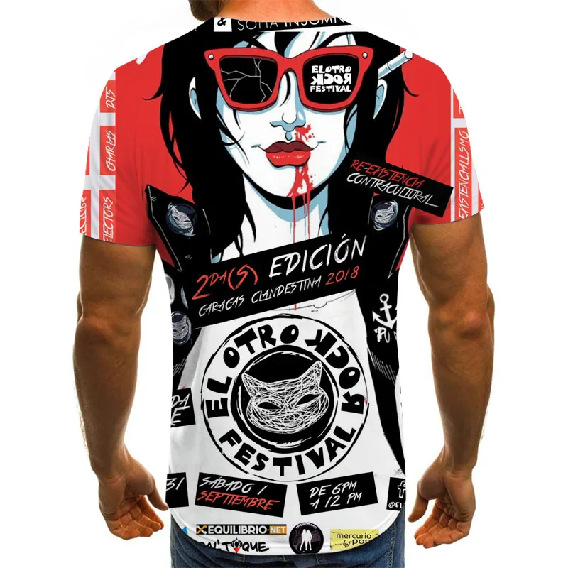 

Black and White horror T-shirt Men's Women's T-shirt Clown. 3D Printed T shirt men clothing oversized t shirt Summer Cool Tops