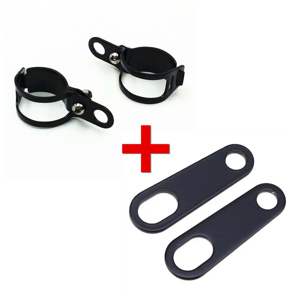 

Black Motorbike 8 to 10 mm Turn Signal Relocater Holder Fork Clamps Shock Bracket Cafe Racer CB Retro Vintage BIke