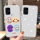 Мультяшный прозрачный чехол со смайликом для Vivo Y91 Y83 Y79 Y75 противоударный чехол для Vivo Y20 Y17 силиконовые чехлы