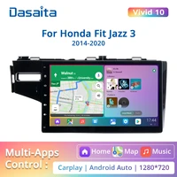 dasaita vivid for honda fit jazz 3 2014 2015 2016 2017 2018 2019 2020 car stereo android vehicle carplay auto 1280720