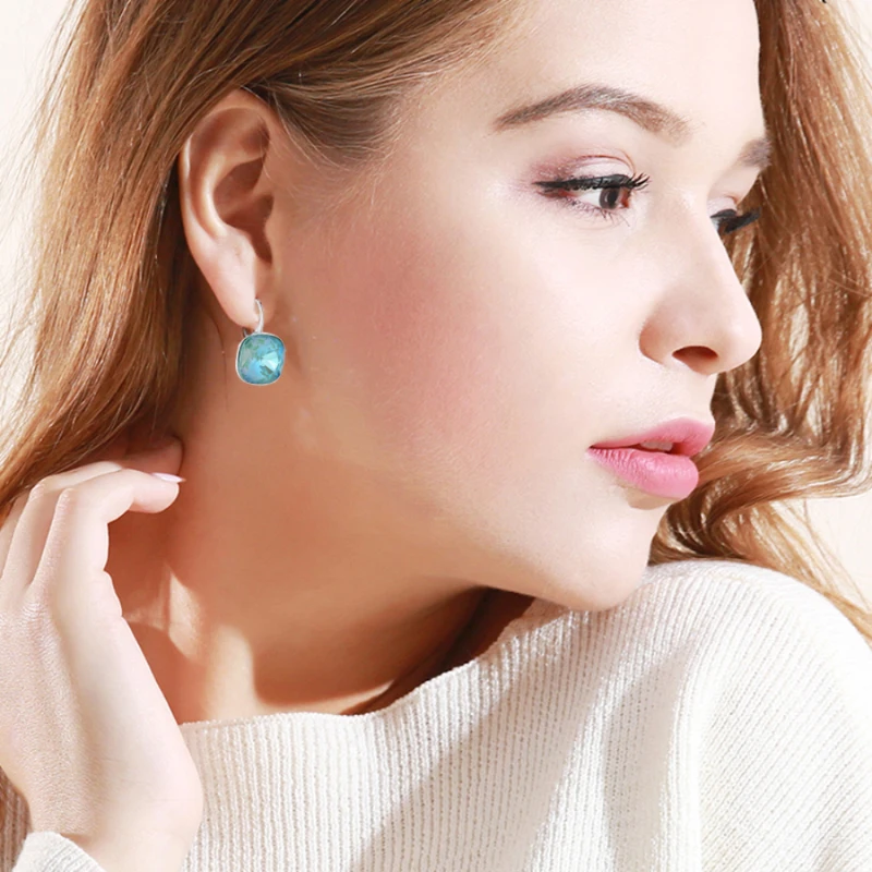 Новые роскошные серьги изысканные хит продаж кристаллы из австрийской моды