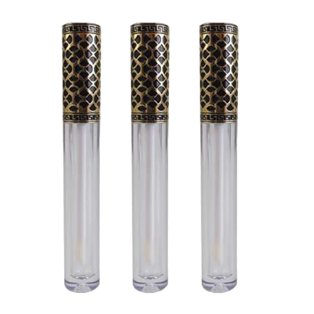 

3x 4ml Mini Plastic Eyelash Conditioner Lip Tint Tubes Container for