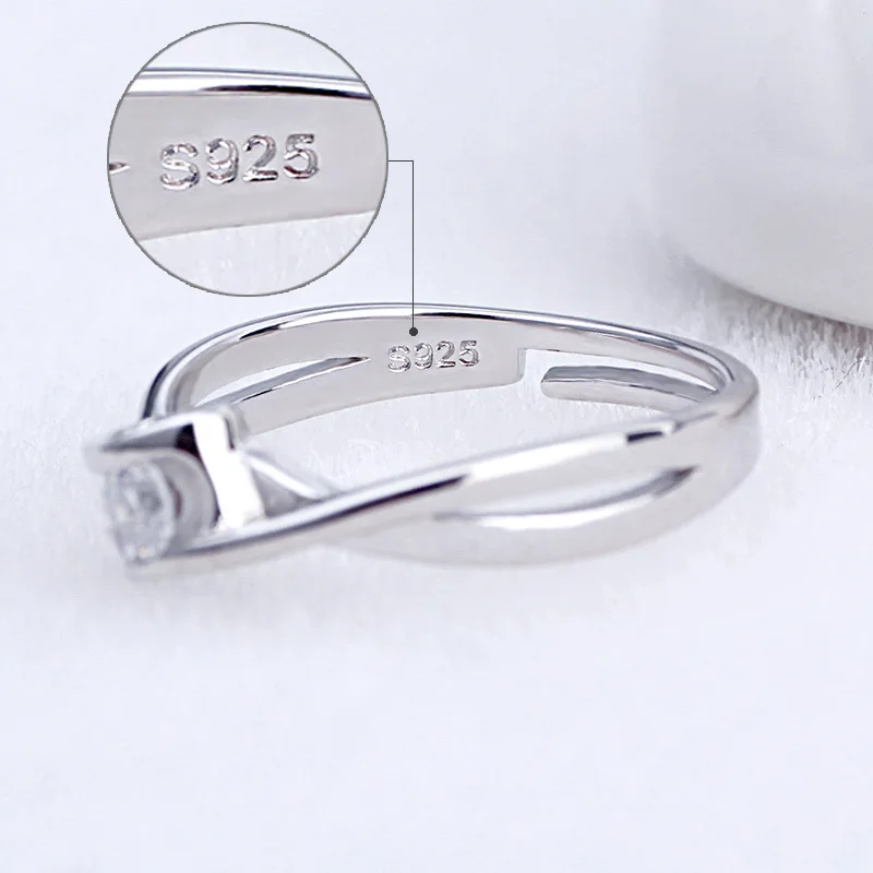 ModaOne изысканные модные кольца из стерлингового серебра 925 пробы с цирконием в