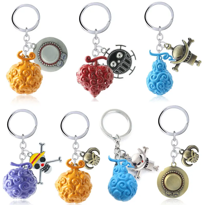 Цельный брелок для ключей металлический в виде левого дьявола автомобильный