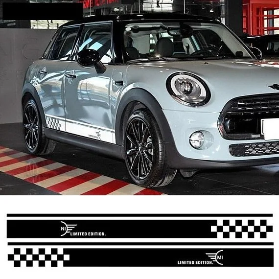 

For 1Set/2Pcs Mini Cooper Limited Edition R50 R52 R53 Racing Stripes Decals Vehicle Graphics