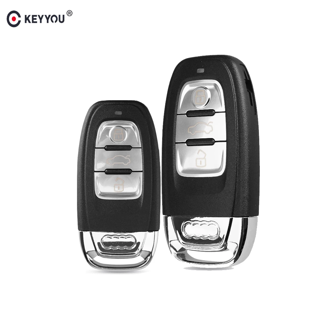 KEYYOU для Audi A4l A3 A4 A5 A6 A8 Quattro Q5 Q7 3 кнопочный чехол пульта дистанционного управления
