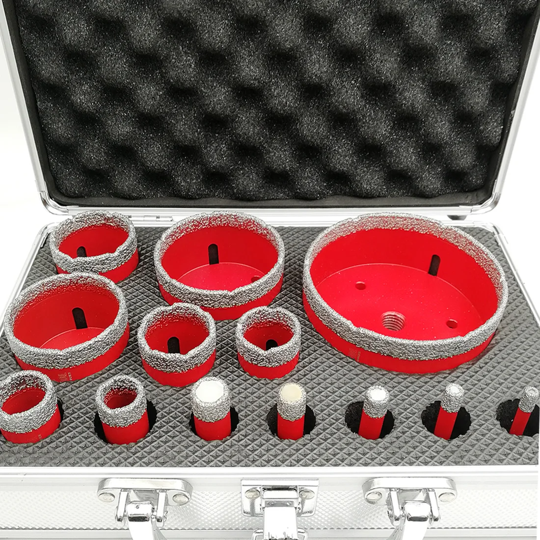 Алмазные коронки SHDIATOOL комплект из 13 предметов для вакуумного сверления с