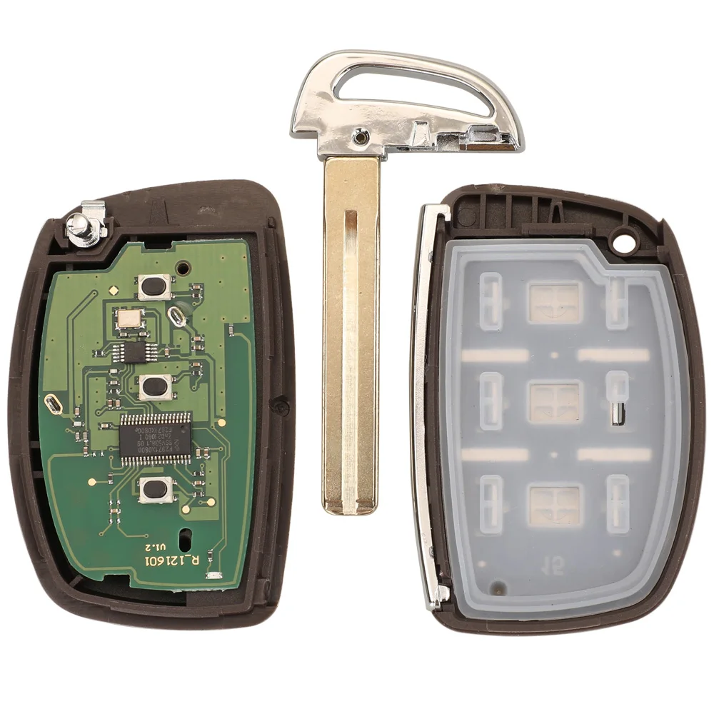 Jingyuqin Брелок для автомобильного ключа на расстоянии 433 МГц, с чипом ID47 для Hyundai Tucson 2016, 95440-D3000/D3500/D3010, 3 кнопки, умное управление.