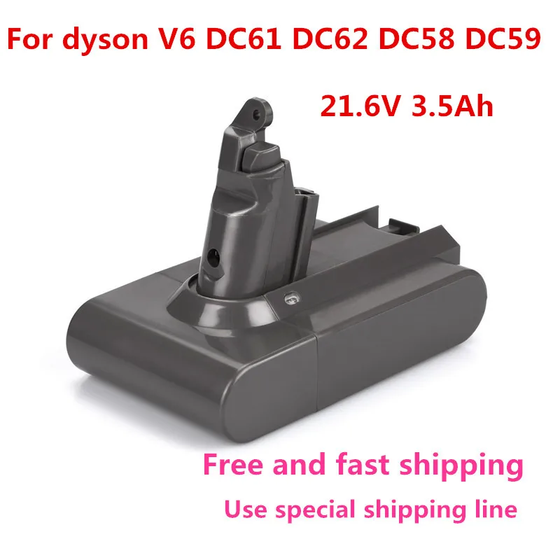 Сменная батарея 21 6 в 3500 мАч для пылесоса Dyson V6 Li Ion SV09 SV07 DC58 DC61 DC62 DC74 965874 02 животные