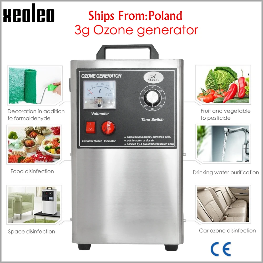 XEOLEO генератор озона Стерилизация автомобиля Дезинфекция машина кислородная