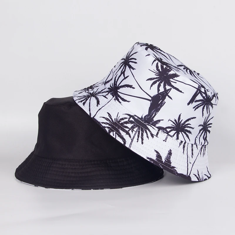 Панама с принтом листьев для мужчин и женщин летняя шляпа от солнца путешествий