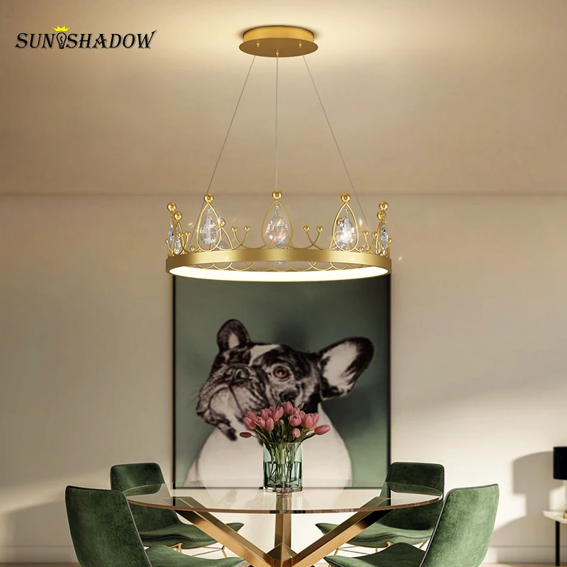 

LED Classic crown shape Pendant light for Living room Bedroom Kitchen Dining room Modern Pendant lamp Free shiping lighting