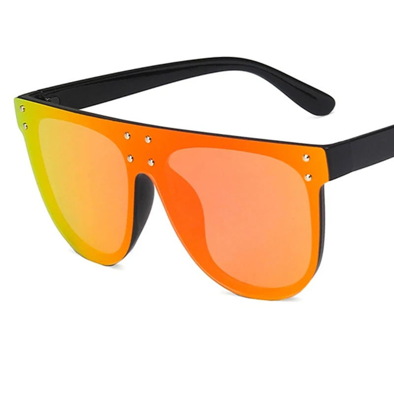 

pink mirror sunglasses woman Oversized pilot Brand Designer Sunglasses Women summer Retro Rimless Eyeglasses UV400