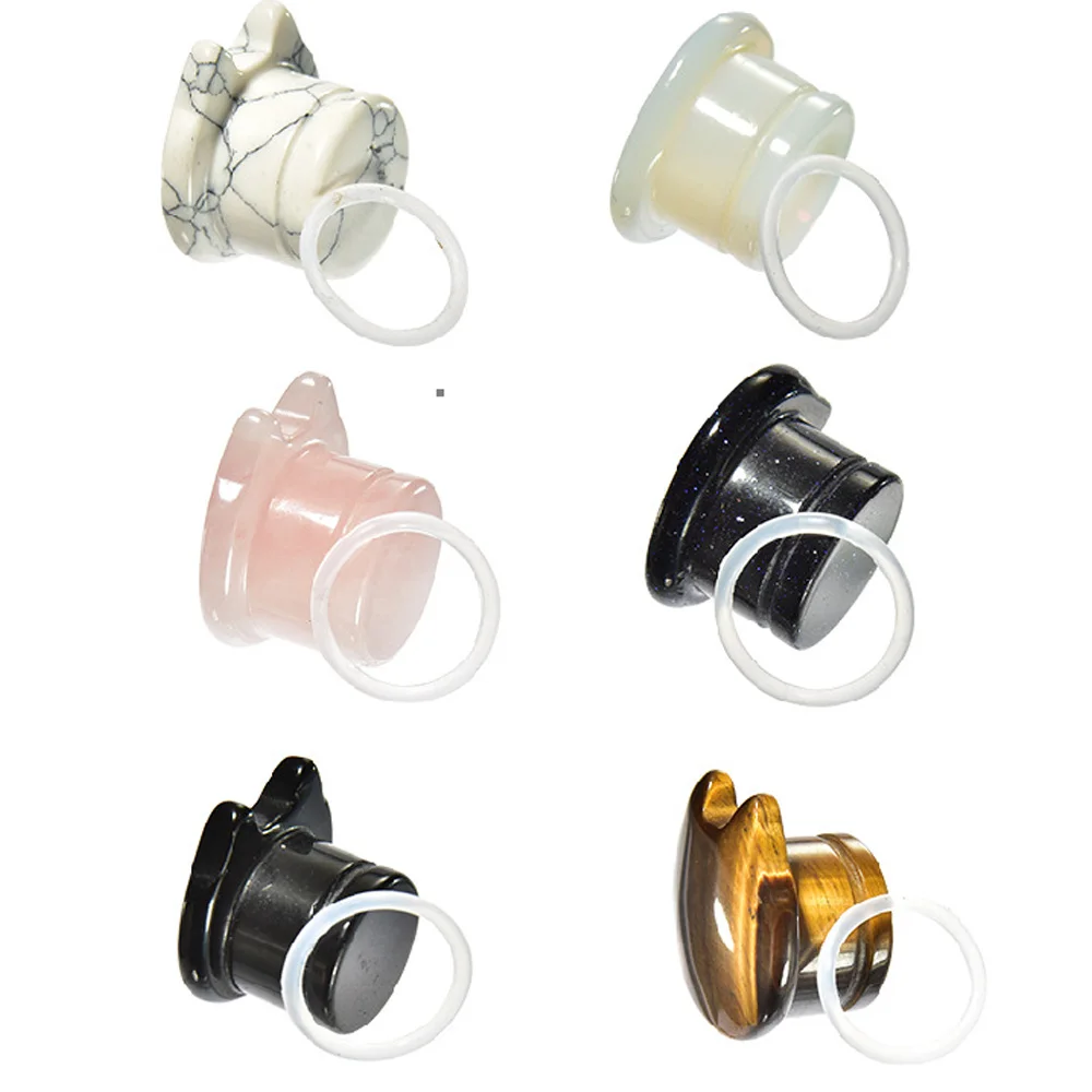 Серьги пупка пирсинг уха Новинка 1 шт. кошка Стиль Вилки и расширитель для