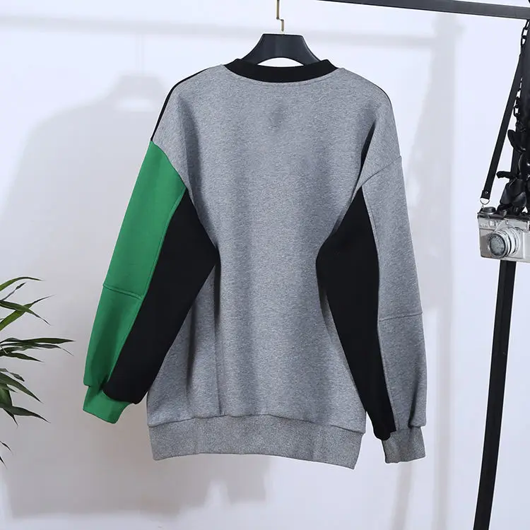 

Autumn / winter 2020 new style sweater women's Plush thickened top smiling face printing casual sweater