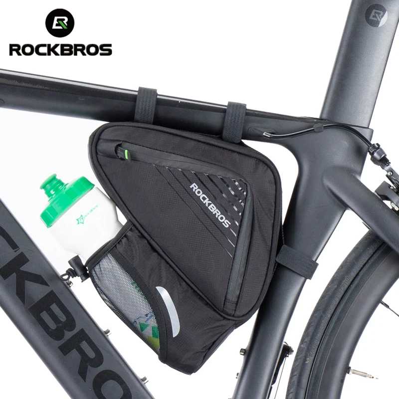 ROCKBROS MTB дорожный велосипед труба передняя рамка треугольные Светоотражающие сумки бутылка для воды карман Велоспорт велосипед портативный велосипед аксессуары
