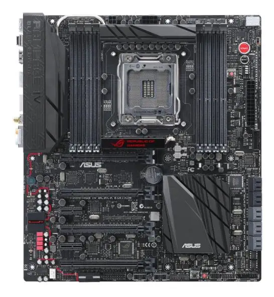 Оригинальная материнская плата ASUS Rampage IV Black Edition DDR3 LGA 2011 64 Гб USB2.0 USB3.0 X79 настольная